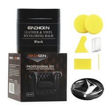 Load image into Gallery viewer, Endhokn Black Leather, Vinyl Recoloring Repair Kit - Car Seats, Sofas and Leather Products Crack, Fade, Wear Color Repair Paste 200ml