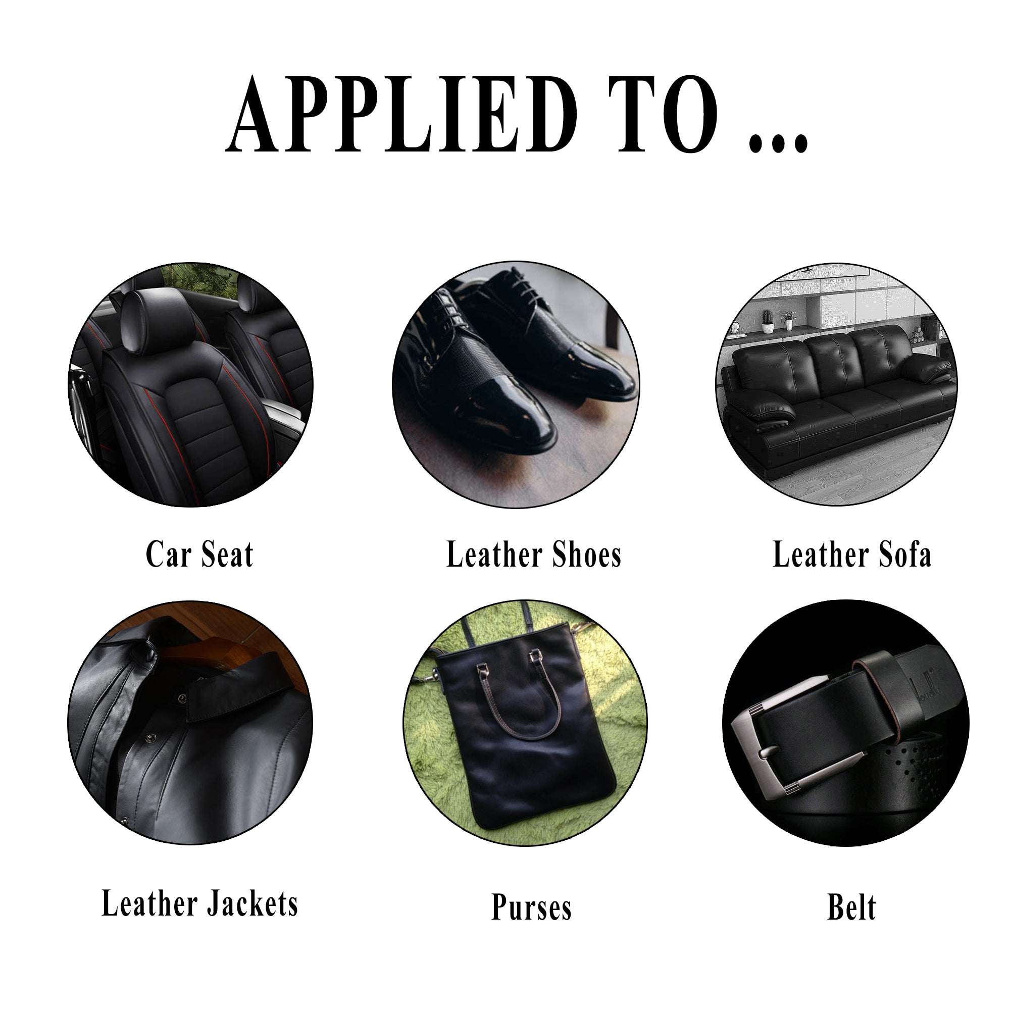 Endhokn Black Leather, Vinyl Recoloring Repair Kit - Car Seats, Sofas