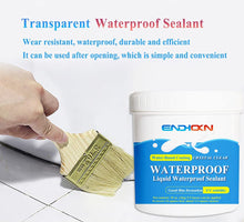 Load image into Gallery viewer, Liquid Waterproof Sealant, Endhokn Wall, Bathroom, Roof, etc Indoor and Outdoor Water-Based Waterproof Coating 35 Ounces Clear
