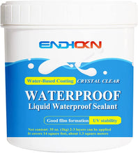 Load image into Gallery viewer, Liquid Waterproof Sealant, Endhokn Wall, Bathroom, Roof, etc Indoor and Outdoor Water-Based Waterproof Coating 35 Ounces Clear
